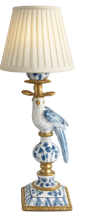 Blue & White Bird Rechargeable Lamp