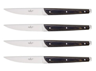 Hampton Forge Pakkawood Steak Knives, Set of 4, wood/parawood/stainless steel