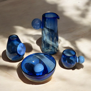 Avalos Blue Recycled Glass Bowl