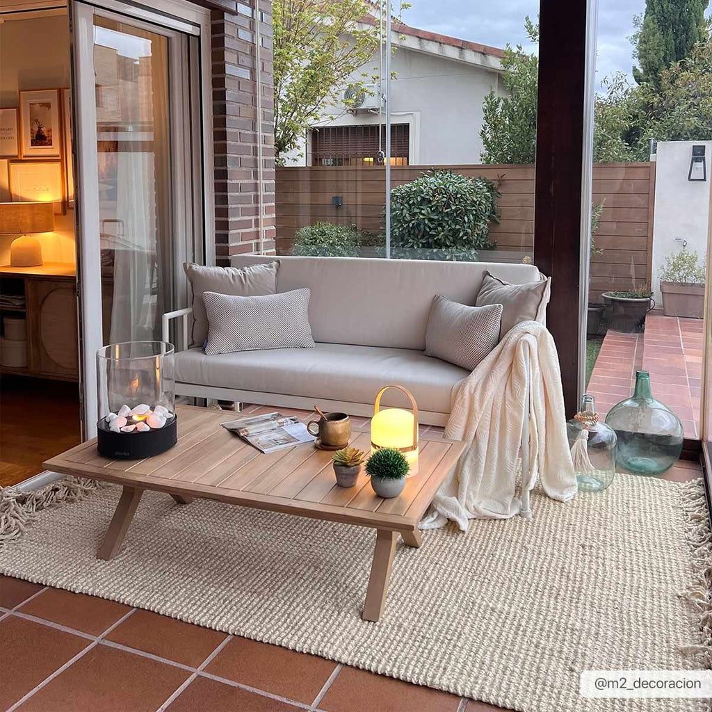 Senneterre Bleached Jute Rug – Natural Handwoven Eco-Friendly Carpet