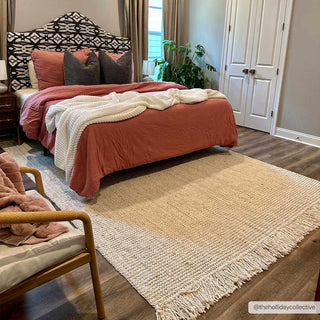 Senneterre Bleached Jute Rug – Natural Handwoven Eco-Friendly Carpet