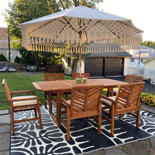Serowe Black & White Reversible Outdoor Patio Rug