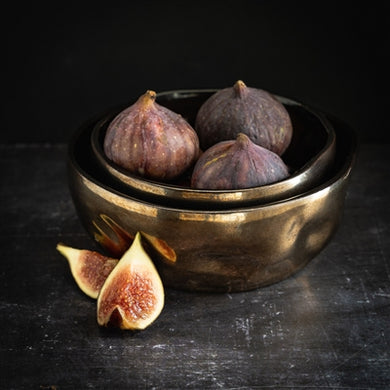 Dented Ceramic Bowls – Set of 2 in Black Matte, White Gloss, or Platinum Glaze | Medium or Large