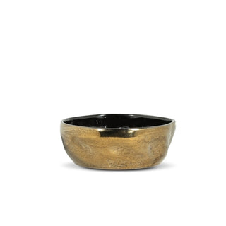 Dented Ceramic Bowls – Set of 2 in Black Matte, White Gloss, or Platinum Glaze | Medium or Large