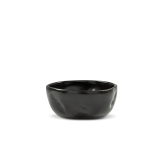 Dented Ceramic Bowls – Set of 2 in Black Matte, White Gloss, or Platinum Glaze | Medium or Large