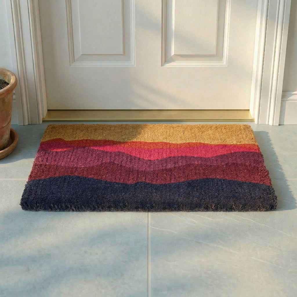 Shades of Dawn Natural Coir Doormat