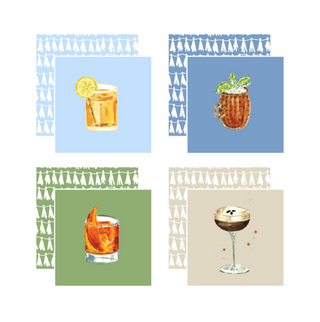 Shaken, Not Stirred Cocktail Coasters – Set of 4