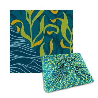 Large Reusable Cloth Furoshiki Gift Wrap | Kelp & Waves