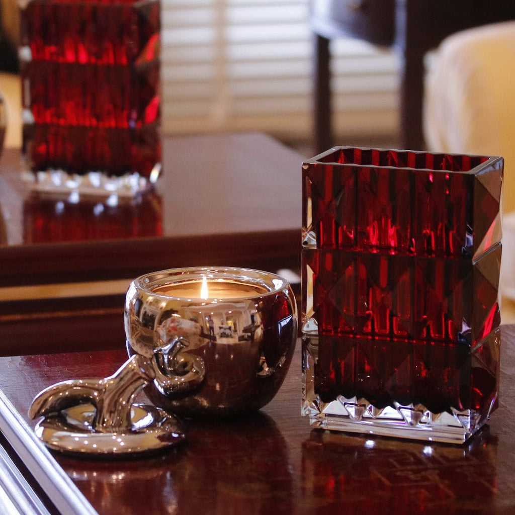 Silver Malus Apple Candle – Fruity Apple Scented Candle in Silver Design