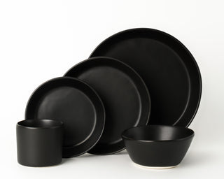 HAAND Skali 5-Piece Dinner Setting – Handcrafted Porcelain Dinnerware Set