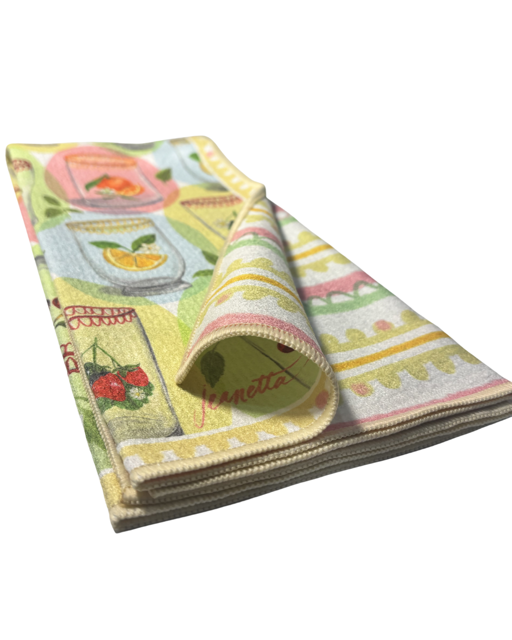 Squeeze The Day Double-Sided Art Tea Towel