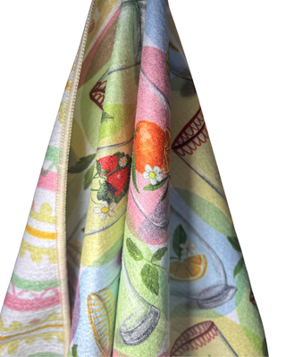 Squeeze The Day Double-Sided Art Tea Towel