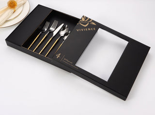 20 pc flatware set with Half Textured Handle