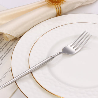 20 pc flatware set with Half Textured Handle