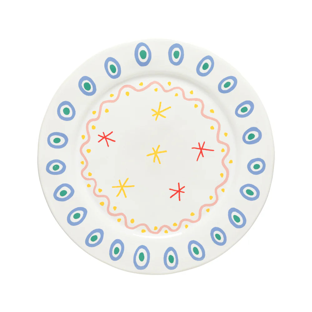 Costa Nova Summer Bliss Charger Plate & Platter – White Fine Stoneware by Laetitia Rouget