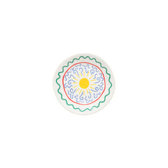 Costa Nova Summer Bliss Appetizer Plate – Sun White Fine Stoneware