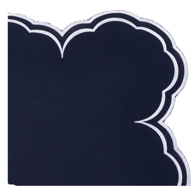 Savannah Navy & White Placemat & Napkin Set
