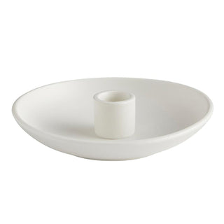 White Ceramic Candleholder Collection – Set of 2 | Modern, Abstract & Minimalist Designs