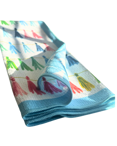 Tasslin' Double-Sided Art Tea Towel