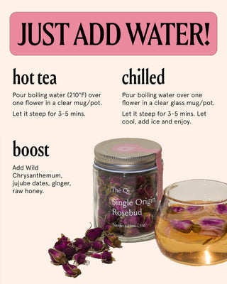 Rosebud Tea – Whole Flower Caffeine-Free Herbal Tea