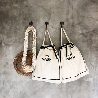 To Wash Laundry Bag – Cream