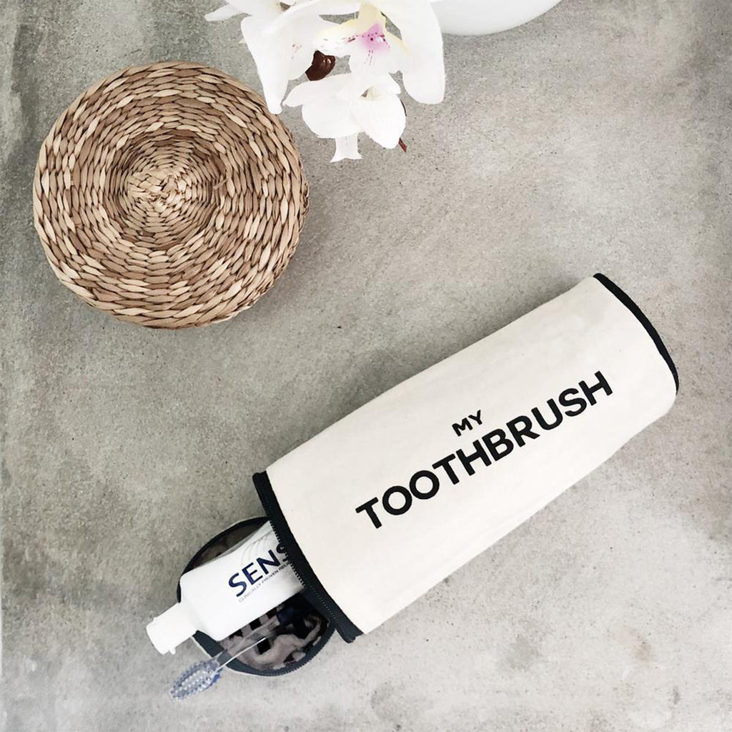 Toothbrush Travel Case – Cream
