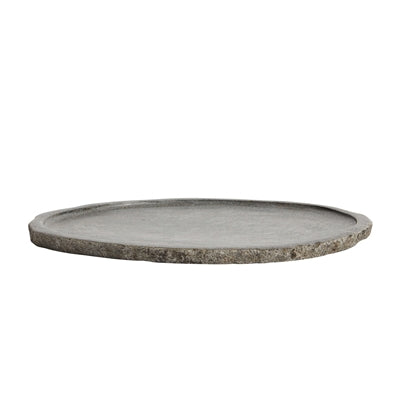 Muubs Valley Riverstone Tray — Handmade Natural Stone Serving Dish (16