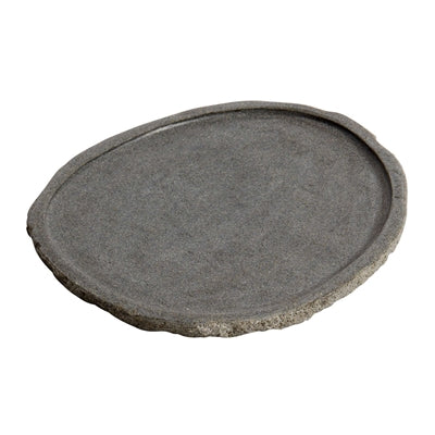 Muubs Valley Riverstone Tray — Handmade Natural Stone Serving Dish (16