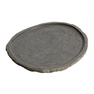 Muubs Valley Riverstone Tray — Handmade Natural Stone Serving Dish (16