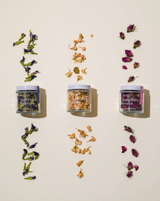 Trio Petite Flower Teas Set – New York Botanical Garden × The Qi (Limited Edition)