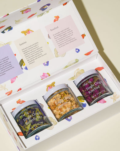 Trio Petite Flower Teas Set – New York Botanical Garden × The Qi (Limited Edition)