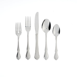 Oneida True Rose 20-Piece Flatware Set, 18/0 stainless steel