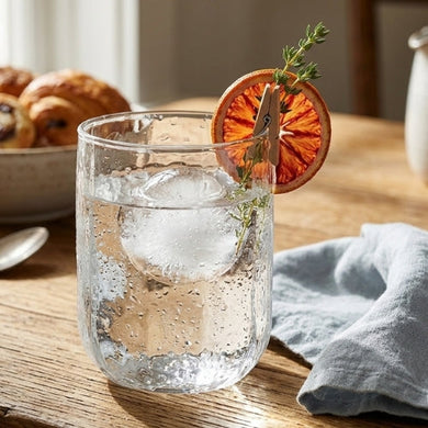 Natural Hammered Drinking Glasses – Set of 2