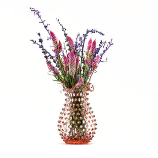 Hobnail Glass Vase in Night Iris – Petal