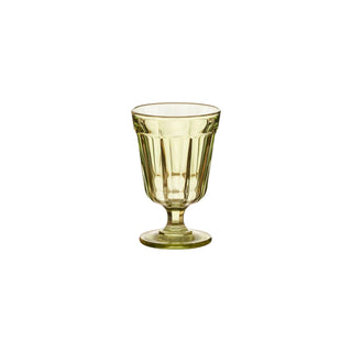 COSTA NOVA Gomos Water Glass, Bottle Green / Blush – Contemporary Colored Glass for Chic Dining