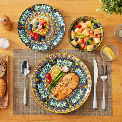 Simi 18 Piece Porcelain Dinnerware Set – Service for 6