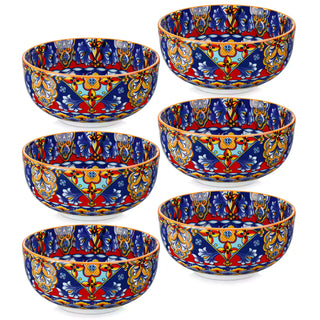 Simi 28oz Double-Sided Porcelain Bowls – Set of 6