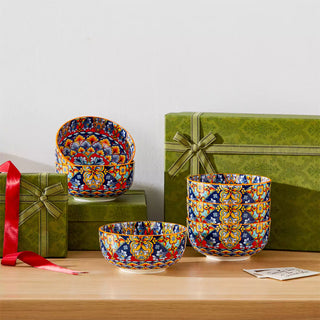 Simi 28oz Double-Sided Porcelain Bowls – Set of 6