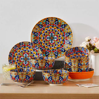 Simi 28oz Double-Sided Porcelain Bowls – Set of 6