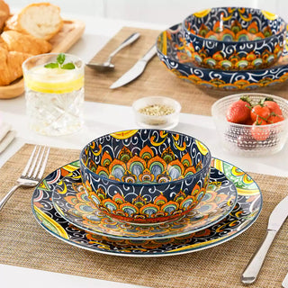 Simi 28oz Double-Sided Porcelain Bowls – Set of 6