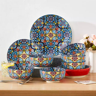 Simi 28oz Double-Sided Porcelain Bowls – Set of 6