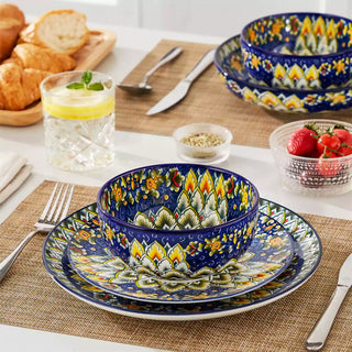 Simi 28oz Double-Sided Porcelain Bowls – Set of 6