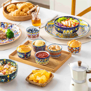 Simi Porcelain Ramekin Bowls – Set of 6 (4oz–8oz)