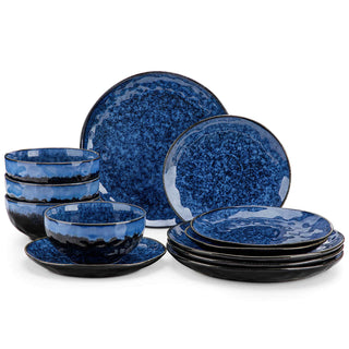 Starry 12 Piece Stoneware Dinnerware Set – Service for 4