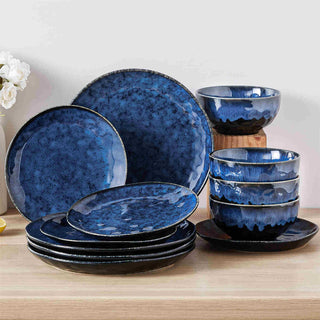 Starry 12 Piece Stoneware Dinnerware Set – Service for 4