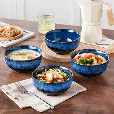 Starry 24oz Reactive Glaze Cereal Bowls – Set of 4