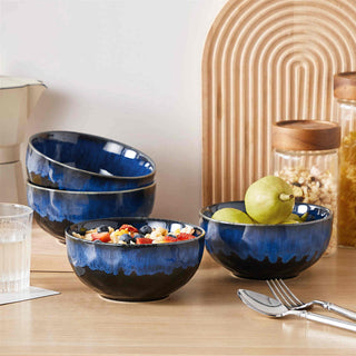 Starry 24oz Reactive Glaze Cereal Bowls – Set of 4