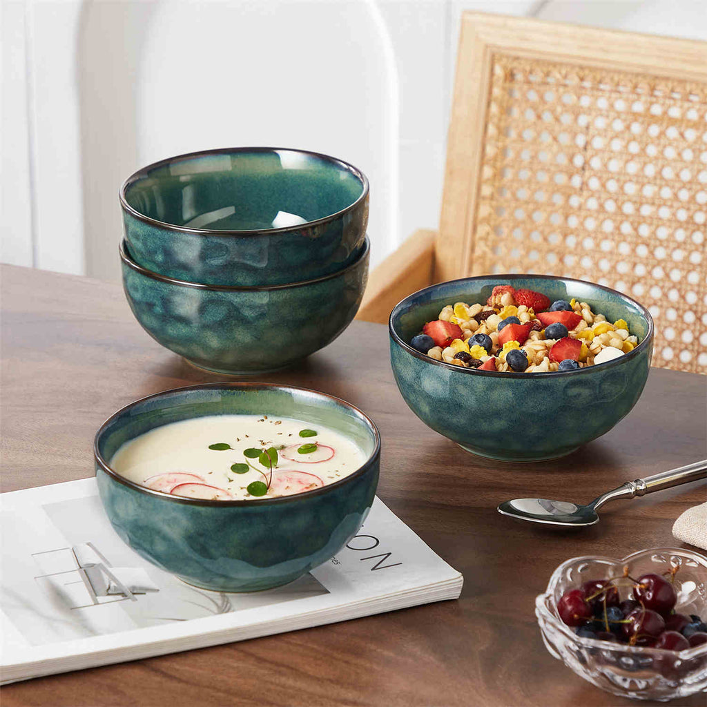 Starry 24oz Reactive Glaze Cereal Bowls – Set of 4