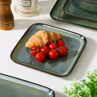 Stern 18 Piece Square Stoneware Dinnerware Set – Service for 6