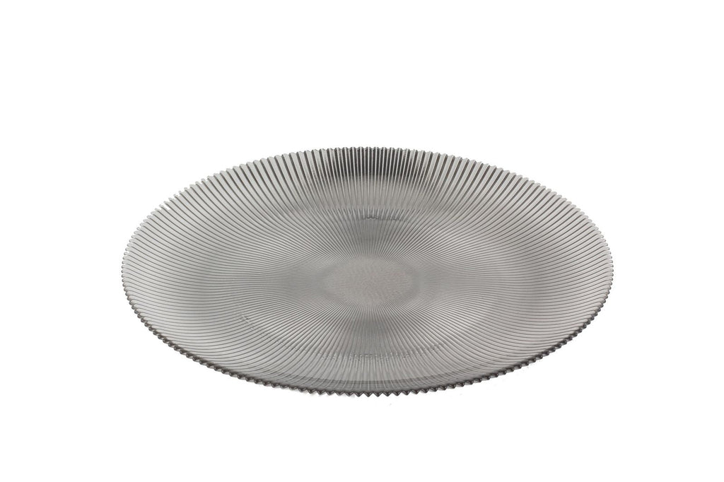 Set of 4 Ribbed Chargers -12.5